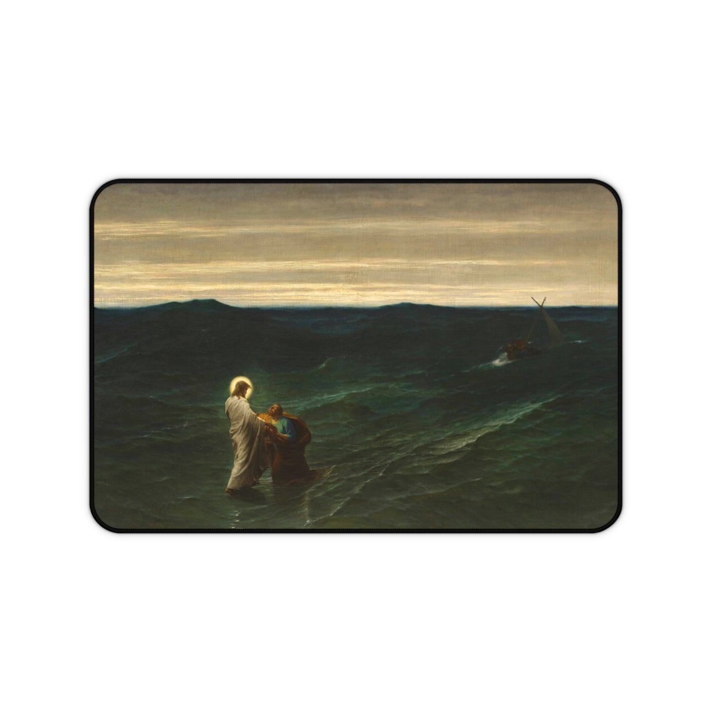 Jesus and Peter on the Water - Mousepad