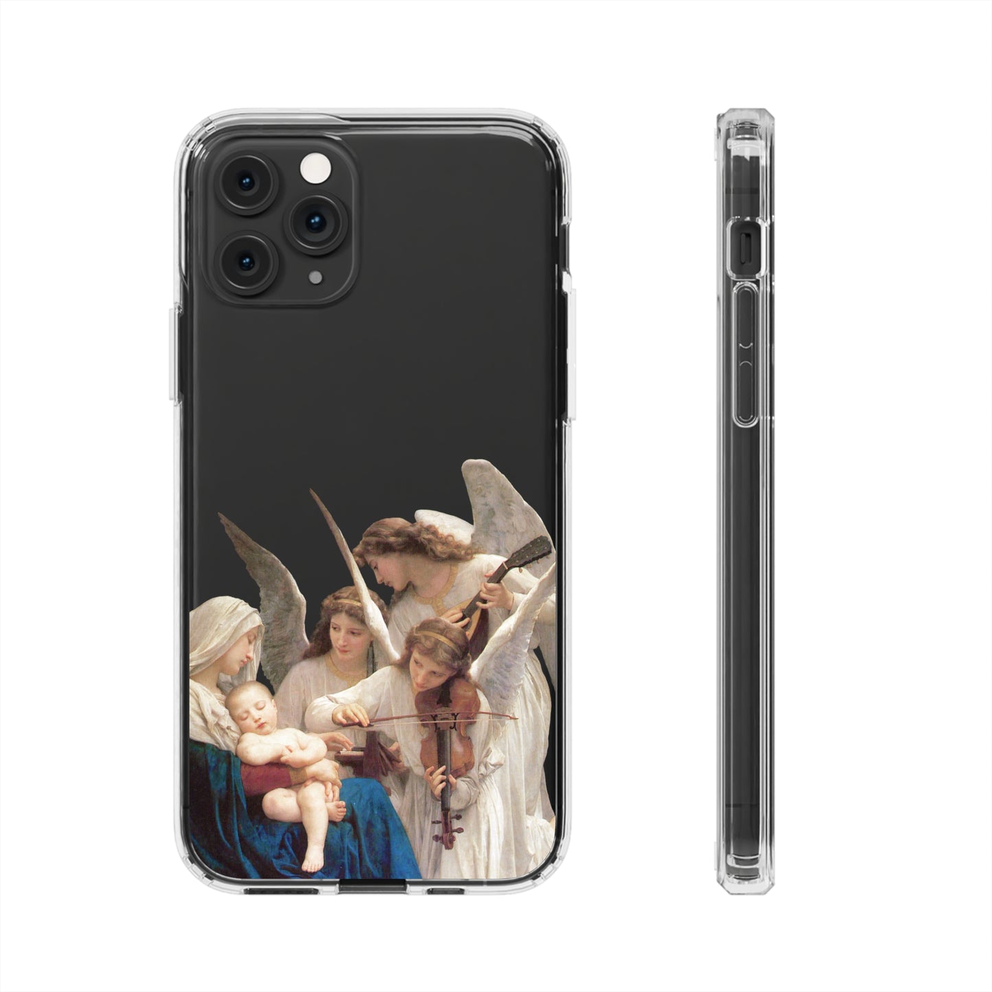 Virgin and Angels Clear IPhone Case