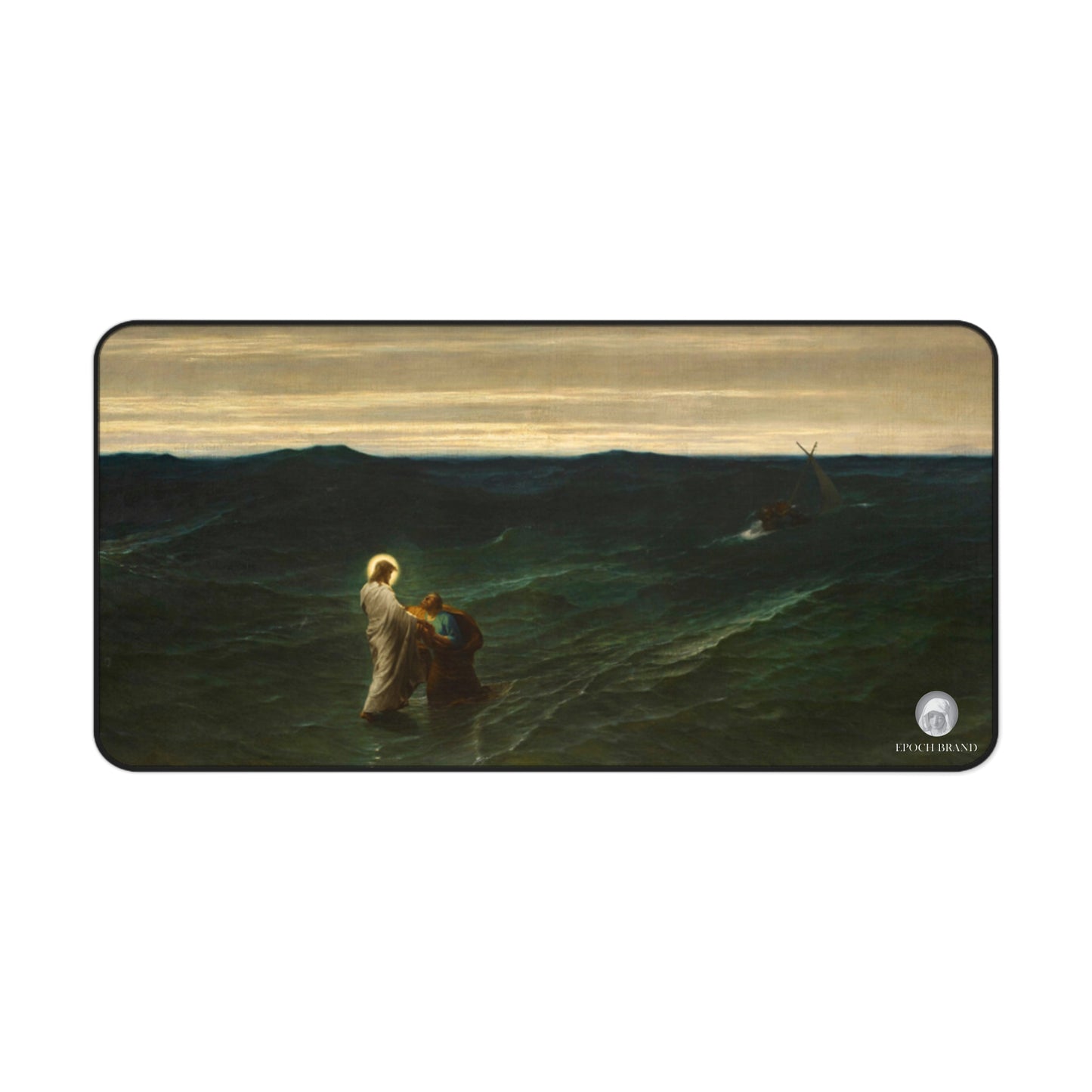 Jesus and Peter on the Water - Mousepad